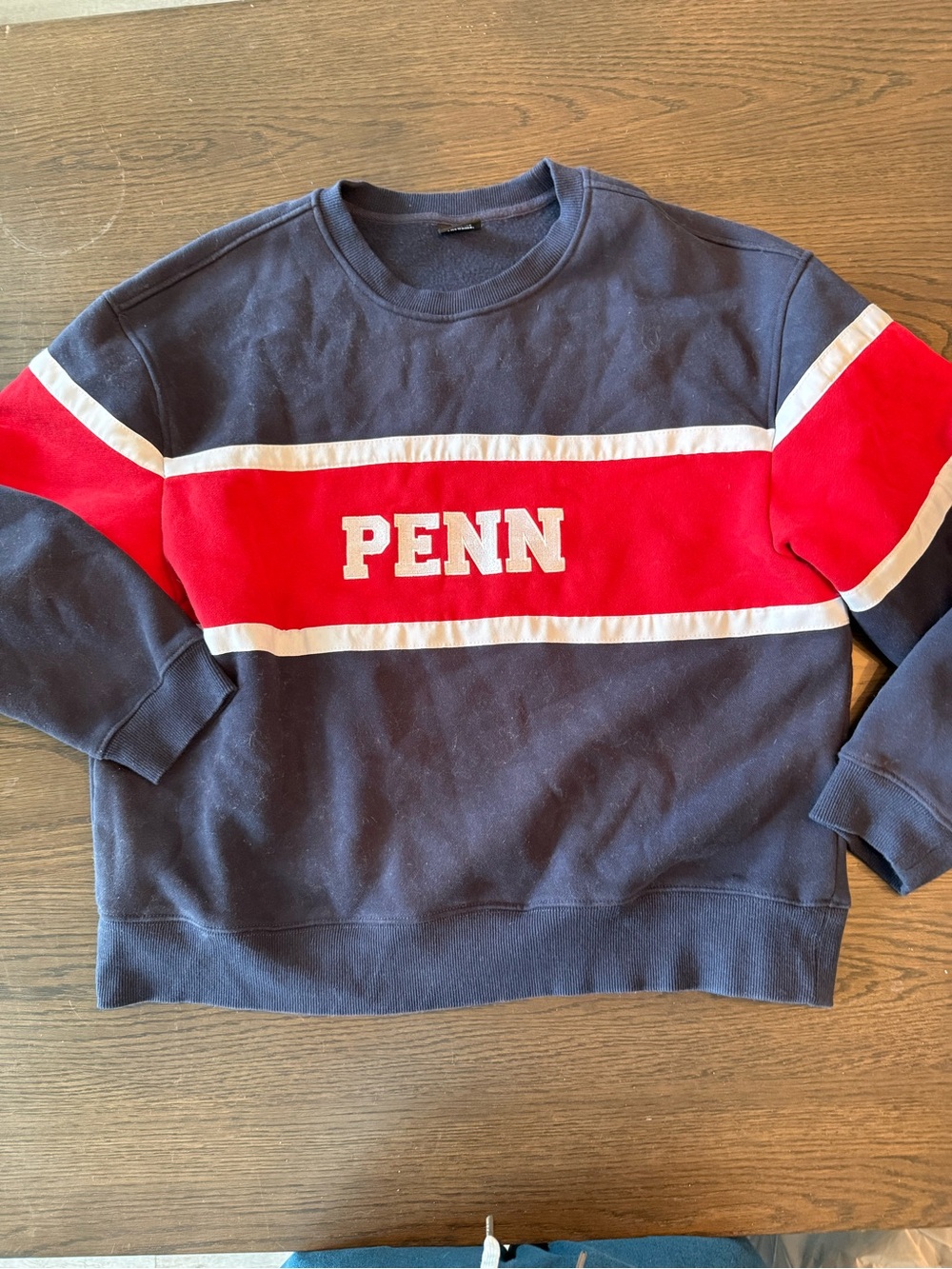 PENN Navy and Red Crewneck Sweater